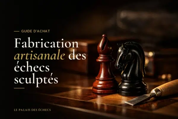 Fabrication artisanale des échecs sculptés
