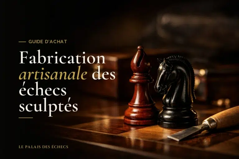 Fabrication artisanale des échecs sculptés