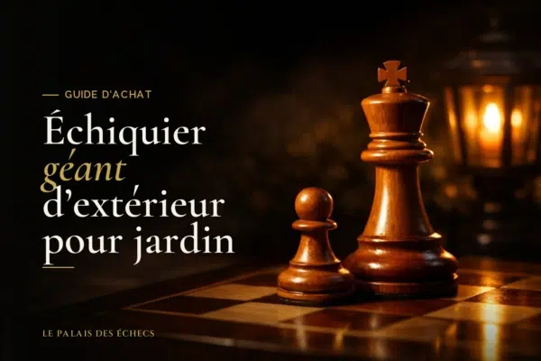 Échiquier géant d'extérieur pour jardin