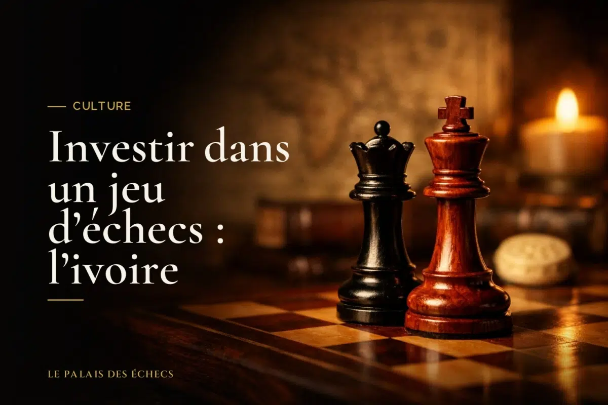 Investir dans un jeu d'échecs : l'ivoire