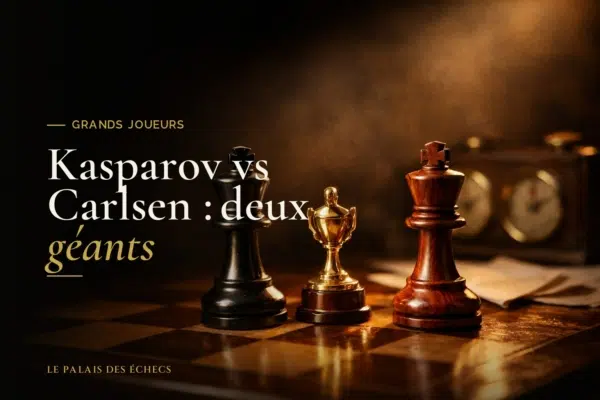 Kasparov vs Carlsen : deux géants